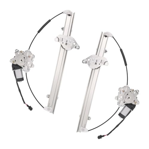 Front Driver & Passenger Side Power Window Regulator with Motor Compatible