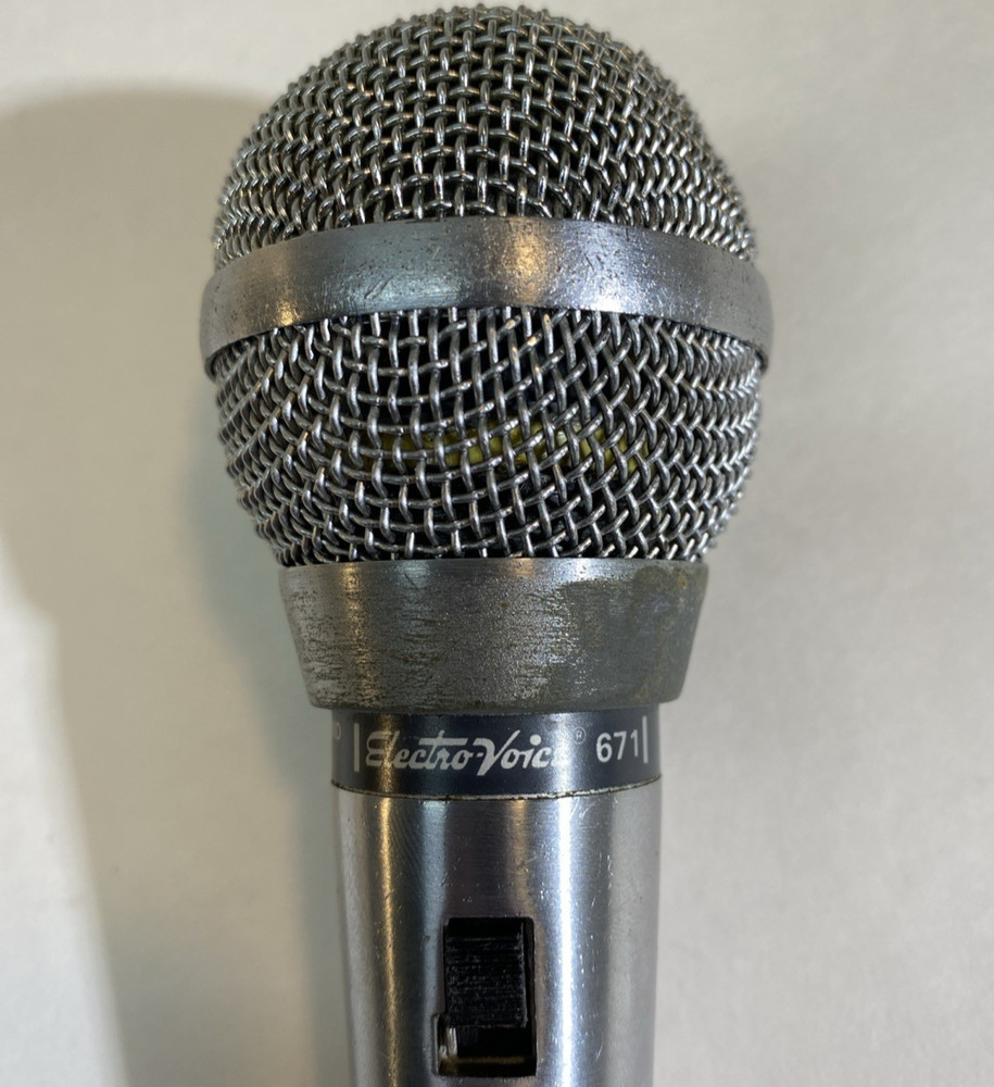 Vintage 1970's Electro Voice 671 dynamic cardioid microphone