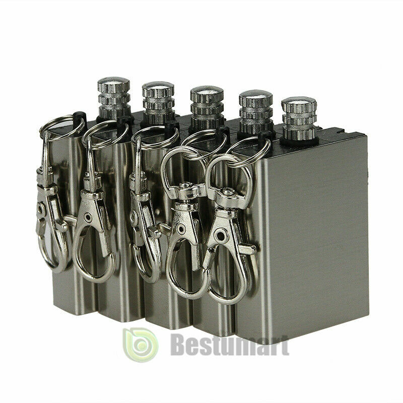 10-100PCS Waterproof Permanent Match Lighter Striker Fire Starter Emergency Tool