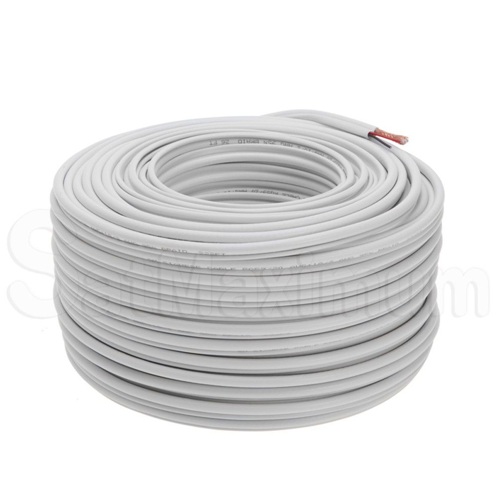 RG59 Coaxial Cable Siamese 20AWG+ 18/2 Power BULK Wire for CCTV Security Camera