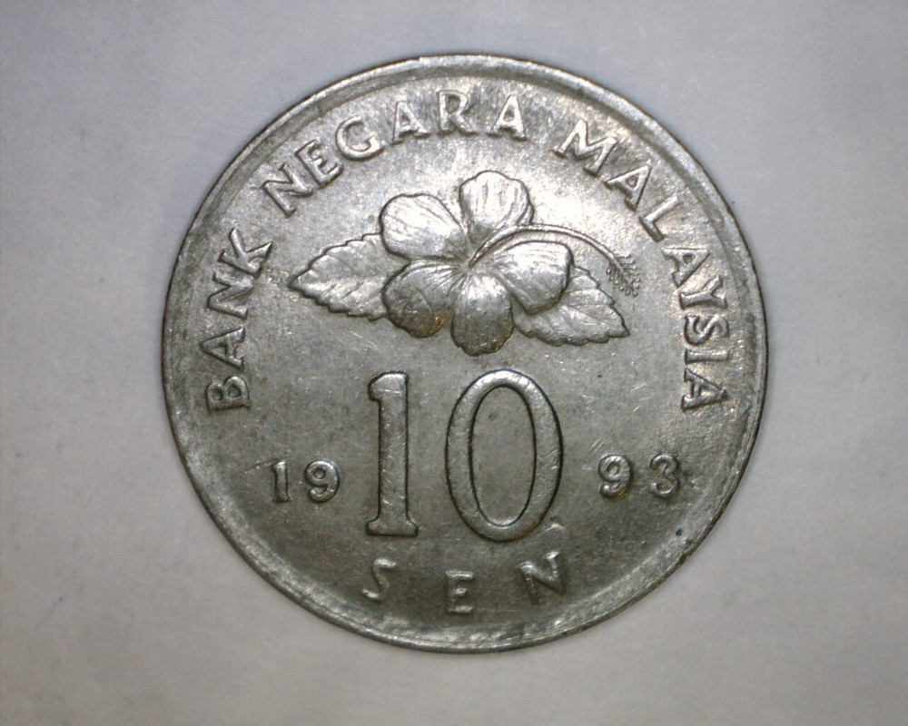 1993 Malaysia  10 Sen