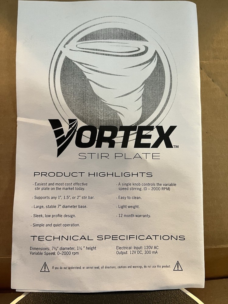 Vortex Stir Plate with Speed Control - REAL NICE CONDITION