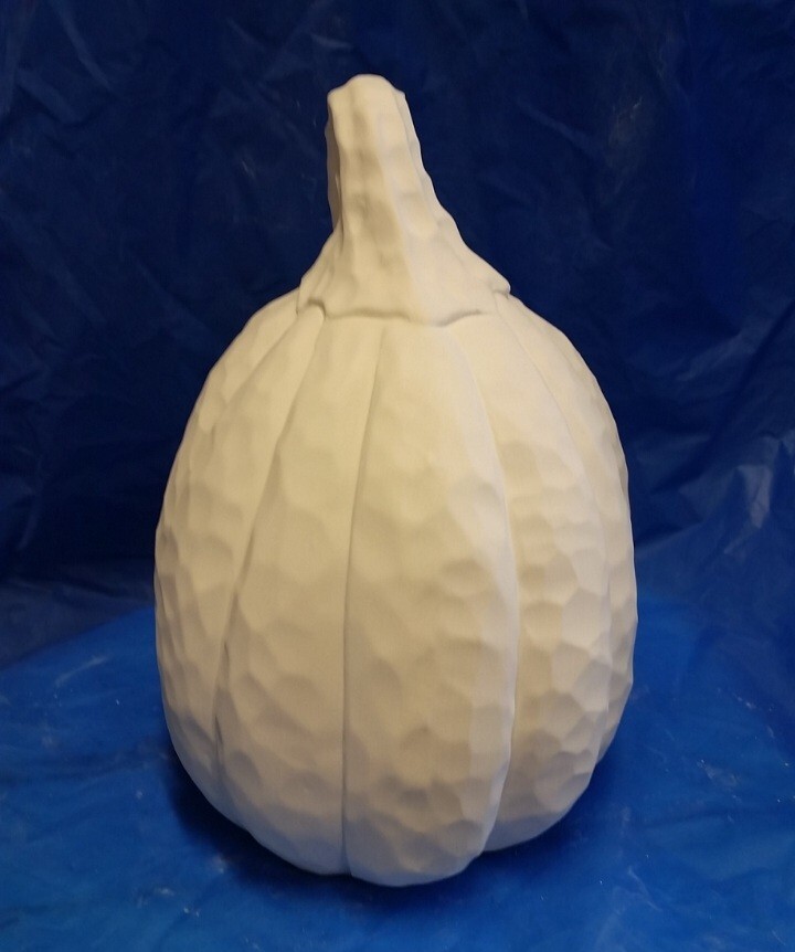 Ceramic Bisque ~~Ready to Paint~~ Whittled Pumpkin