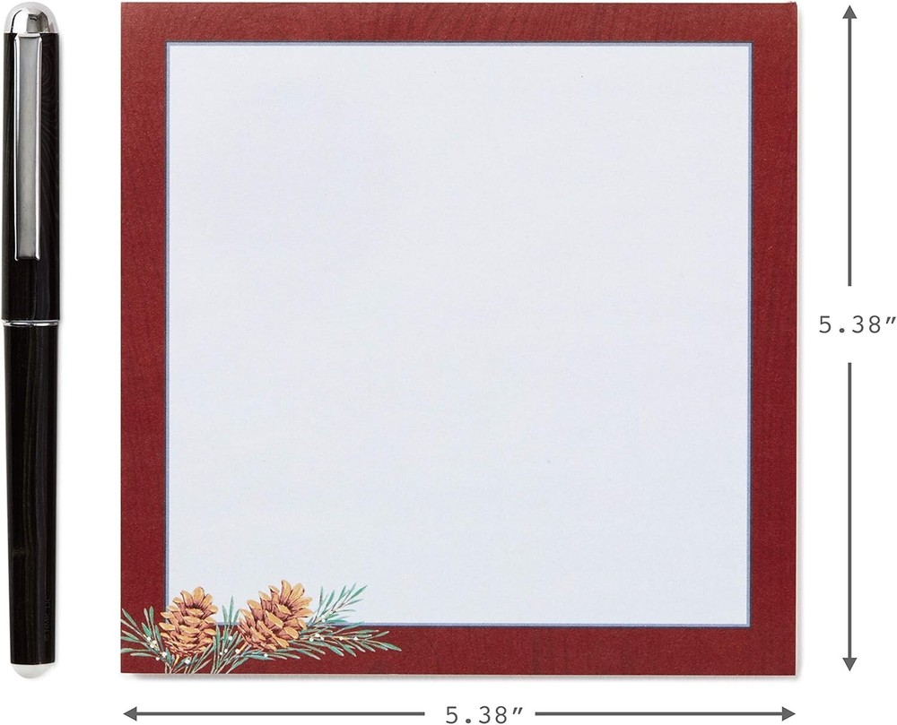 Hallmark Thomas Kinkade Notepad Bundle with Pen (3 Notepads, Assorted Sizes)