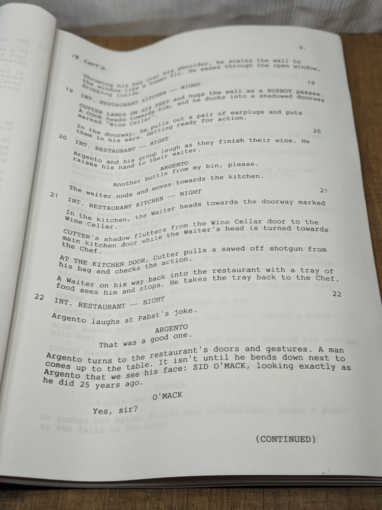 1996 Night Hunter Original Full Movie Script By William C. Martell
