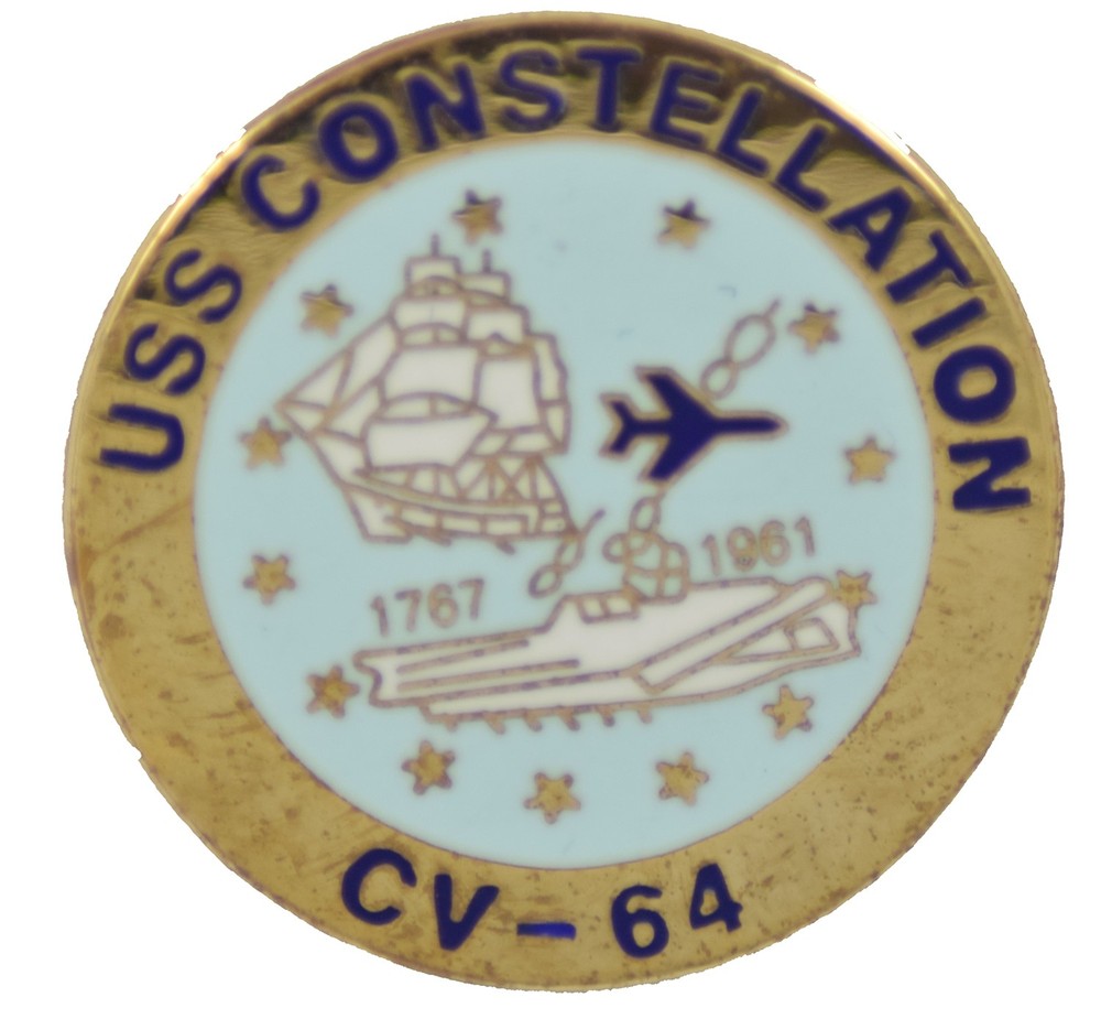USS CONSTELLATION HAT PIN