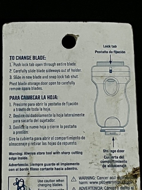 Warner Mini Glass Scraper #34114