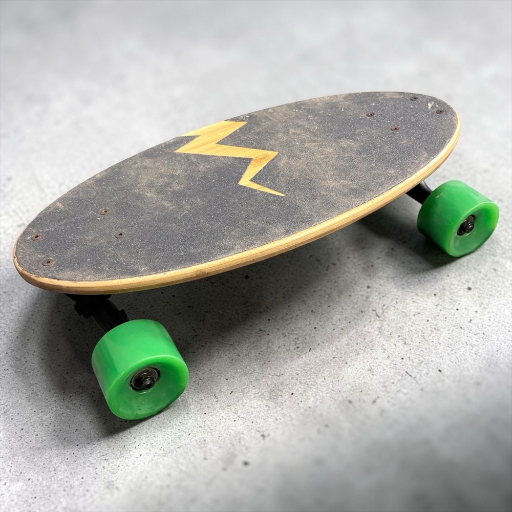 Eggboards Bamboo Mini Cruiser Skateboard Green Wheels Short Deck