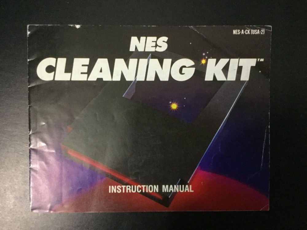 NES Cleaning Kit White NES Nintendo Instruction Manual Only