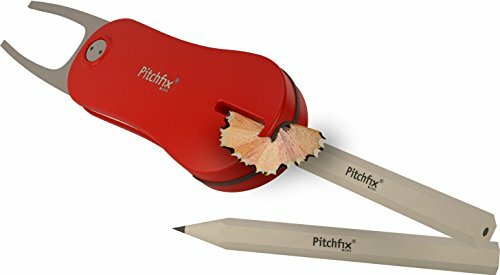 PITCHFIX HYBRID 2.0 RED/WHITE Golf DIVOT TOOL