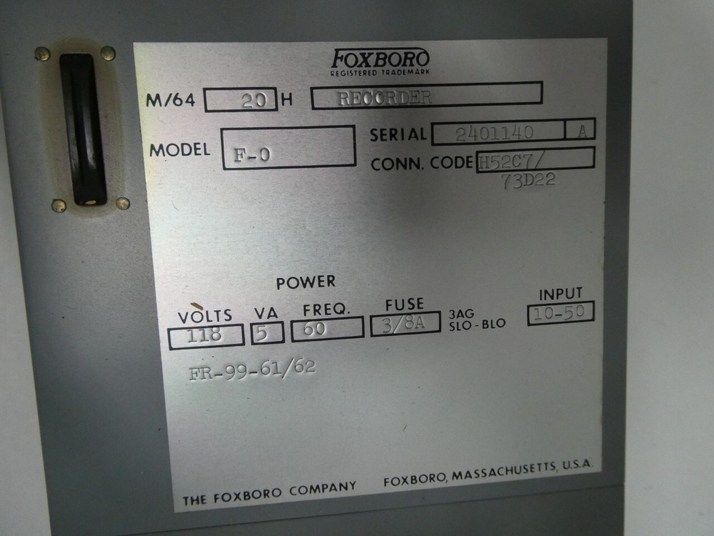 Foxboro M/6420H F-0 Chart Recorder