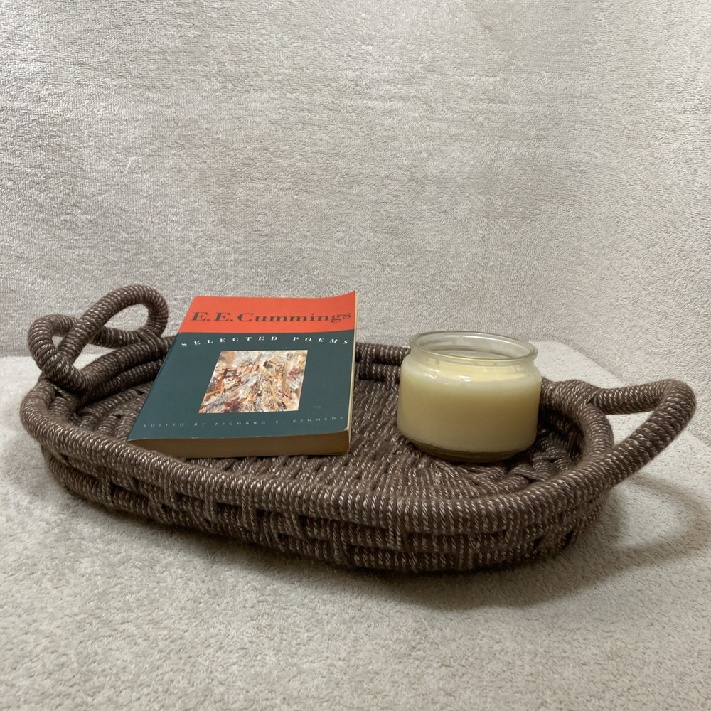 Handmade Coiled Oval Tray
