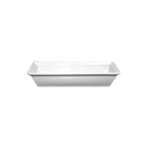 Elite Essentials Bright White 6oz Porcelain Rectangular Bowl