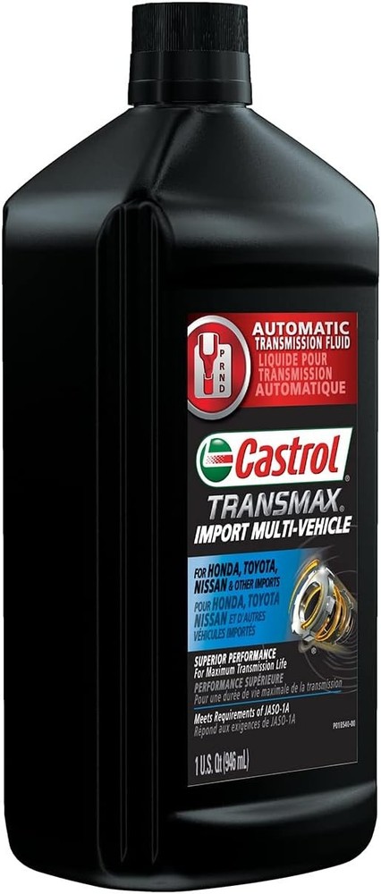 Castrol Transmax Import Multi-Vehicle Automatic Transmision Fluid, 1 Quart,...