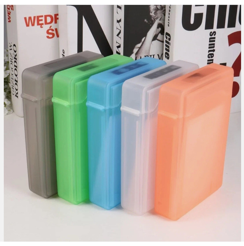 5 Pcs 3.5 Inches Hard Disk Drive Protection Storage Box Case