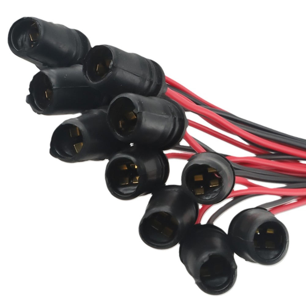 Connector Holder 10mm Led 10pcs Base Extension Car Light Bulb Rubber Socket