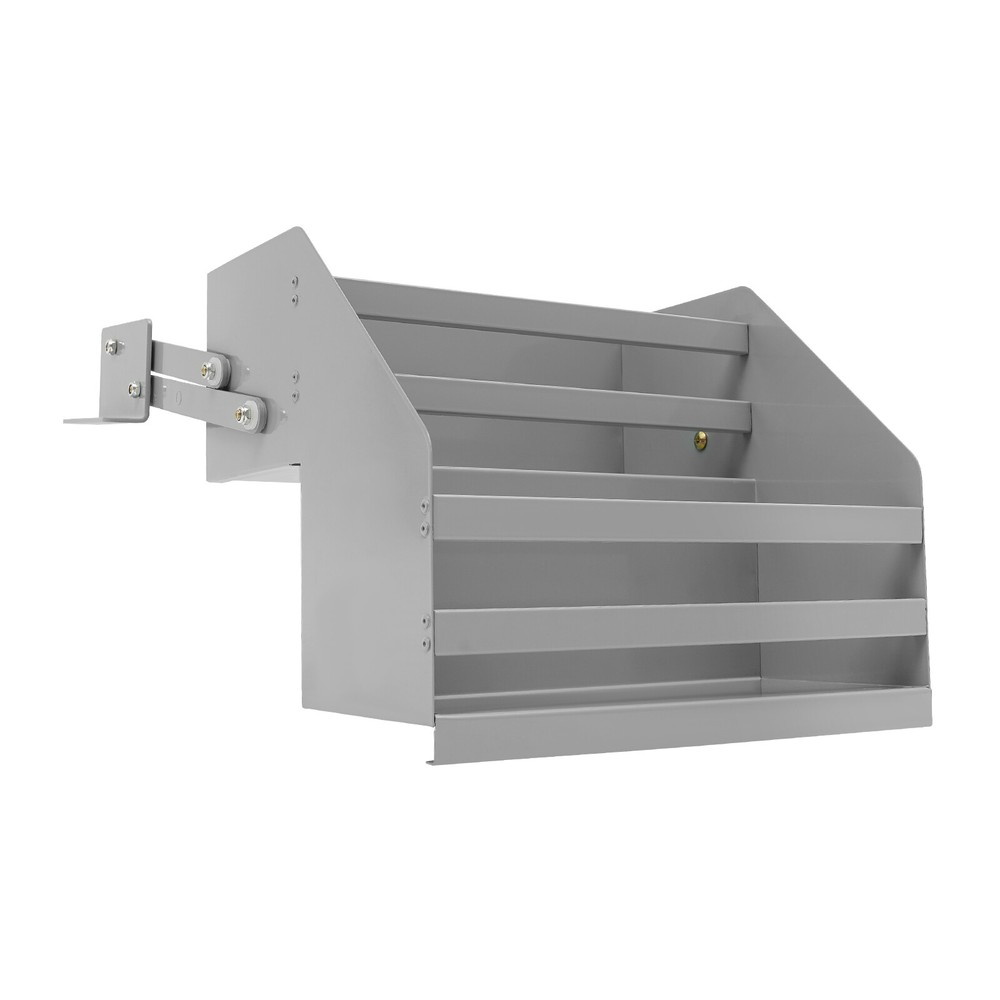 Pull Down Cabinet Organizer 2 Tier Pull-Out Cabinet Wall Shelf Spice Dishes Rack