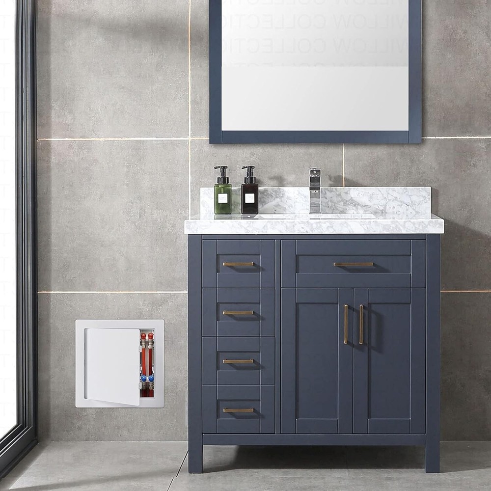 Self-Contained 8x8 Inch Plastic Access Panel - Perfect for Drywall and Ceilings