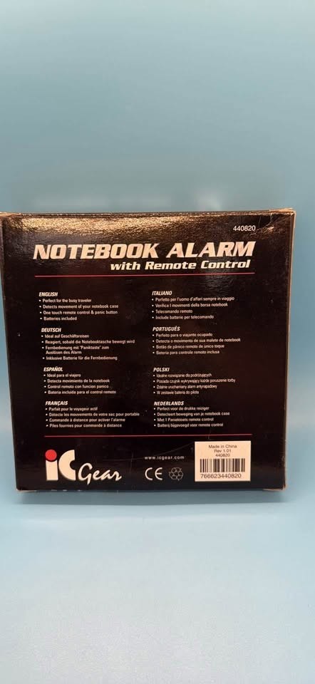 Notebooks Alarm w/ Remote
