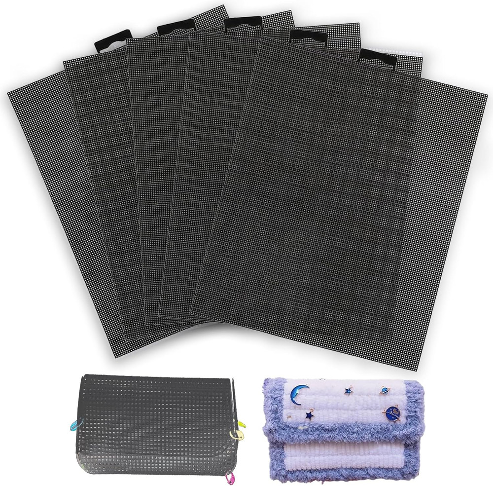 Plastic Mesh  5 Pieces 7 Count Mesh  for Embroidery...
