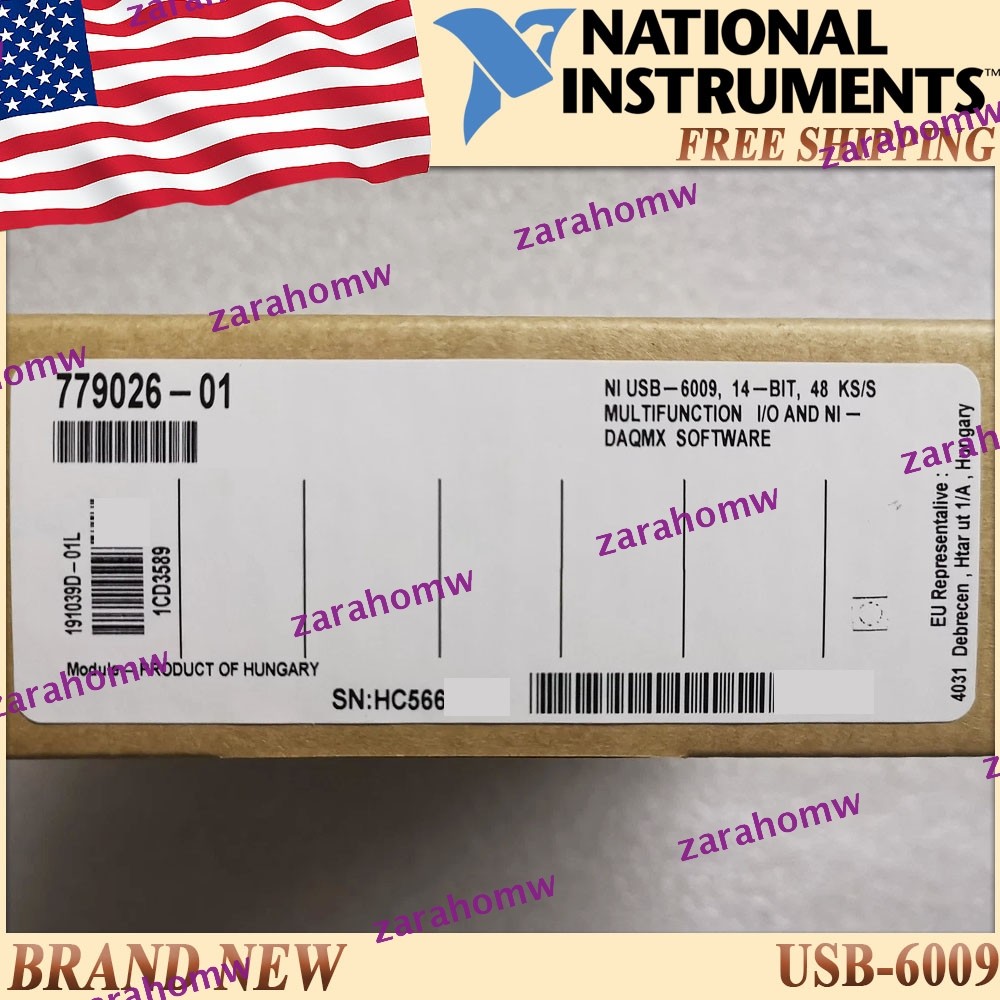 National Instruments USB-6009 Data Acquisition Card NI US USB 6009 Same Day Ship