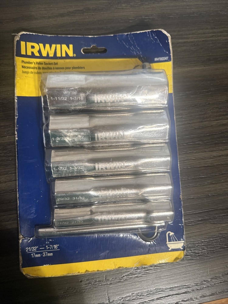 Irwin Plumber’s Valve Socket Set IRHT82247