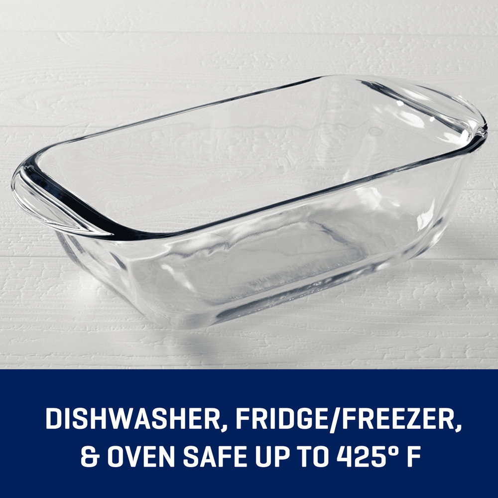 (6 pack) Anchor Hocking Glass Loaf Pan, 1.5 Quart