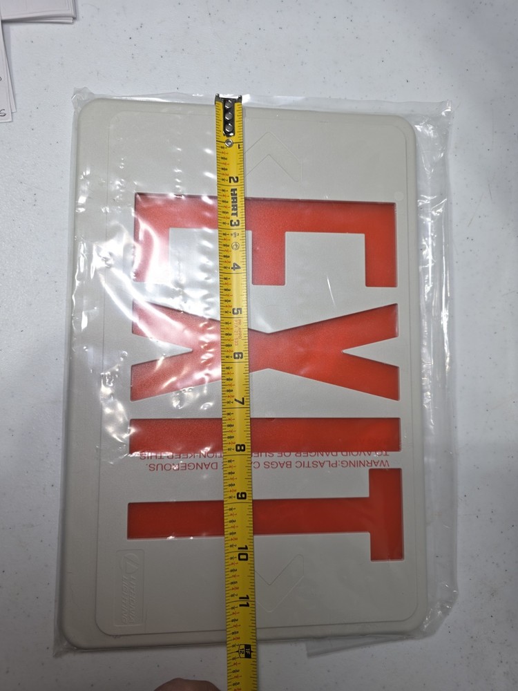 Lithonia Exit Replacement Covers Signs Mancave Sheshed