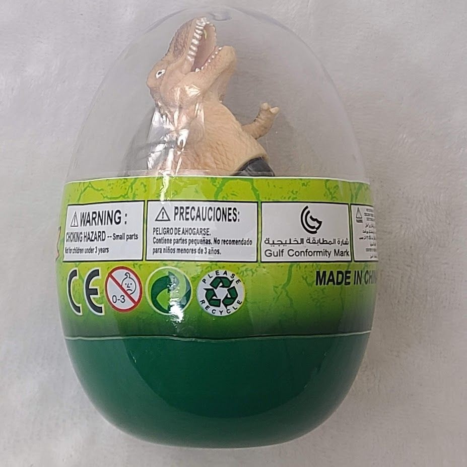 Dinosaur Pull-Back Toy Egg Capsule T-Rex Figure New in Plastic Egg