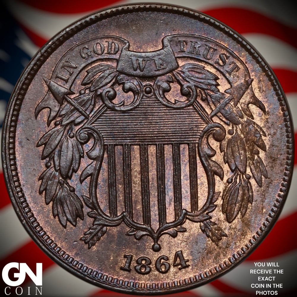 1864 2 Cent Piece A7181