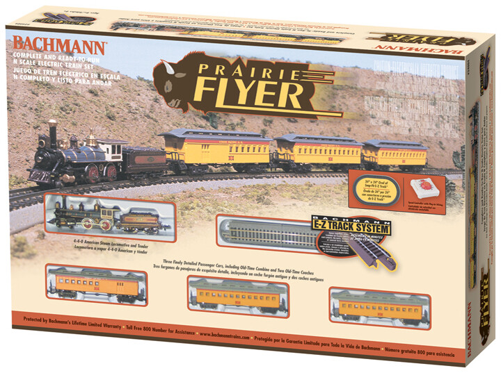 Bachmann N Scale Prairie Flyer Train Set Item 24004
