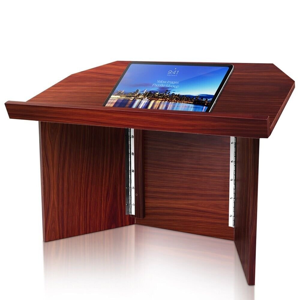 Pyle Portable Lectern Podium Presentation Stand Quick Folding Setup PLCTND41
