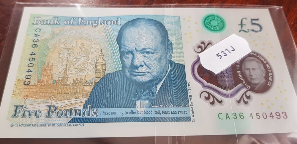 £5 King Charles CA36 , Uncirculated.