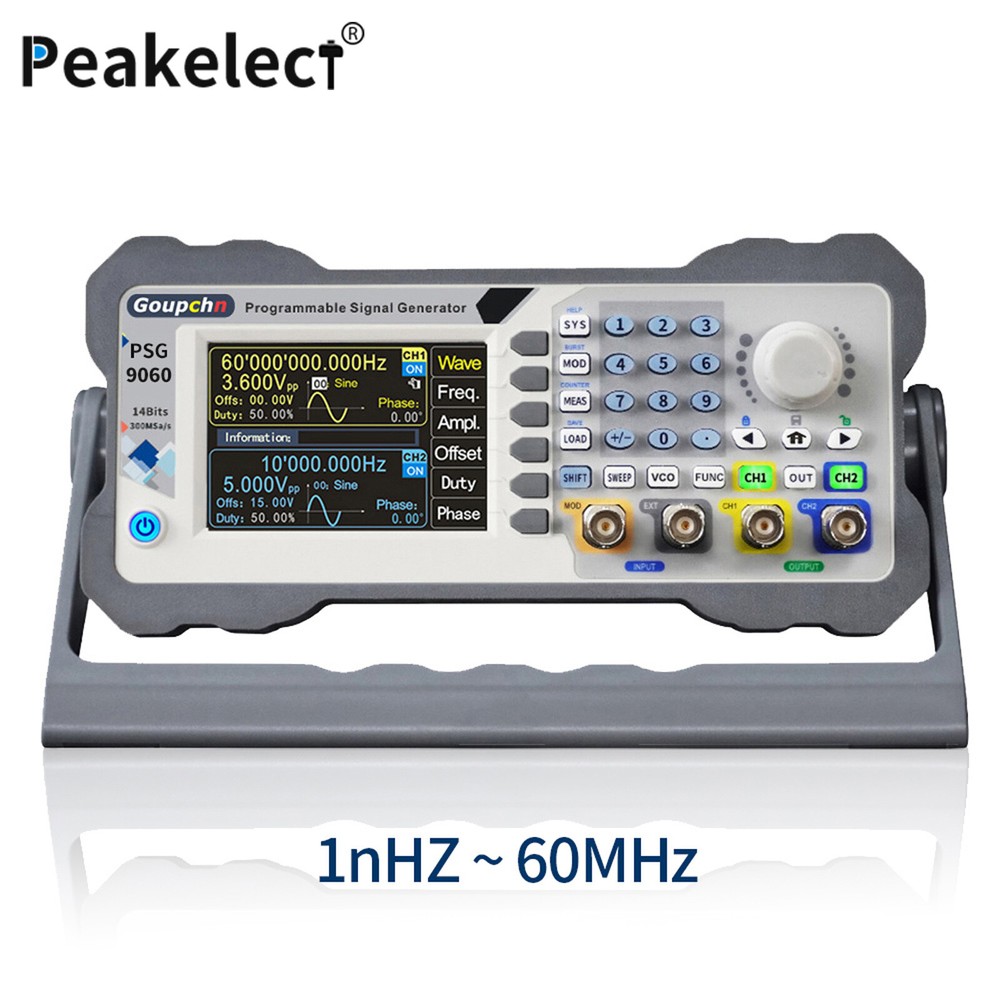 Programmable Signal Generator Dual Channel Arbitrary Waveform Frequency 60/80MHz