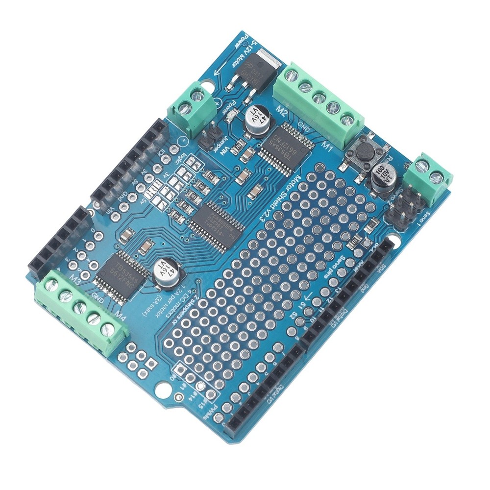 Programmable Motor Control Shield For for Arduino Using Standard I2C Protocol