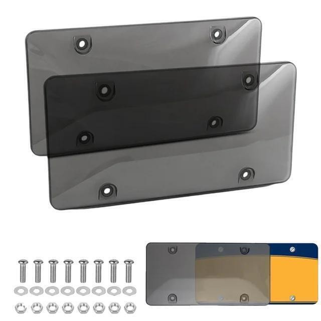 2x Unbreakable License Plate Bubble Covers Universal Fitment Protector License