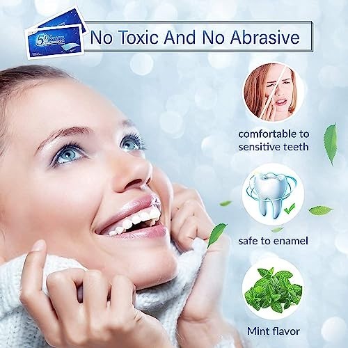 28PCS 5D Teeth Whitening Strips Tooth Rapid Bleaching White Strips Teeth White