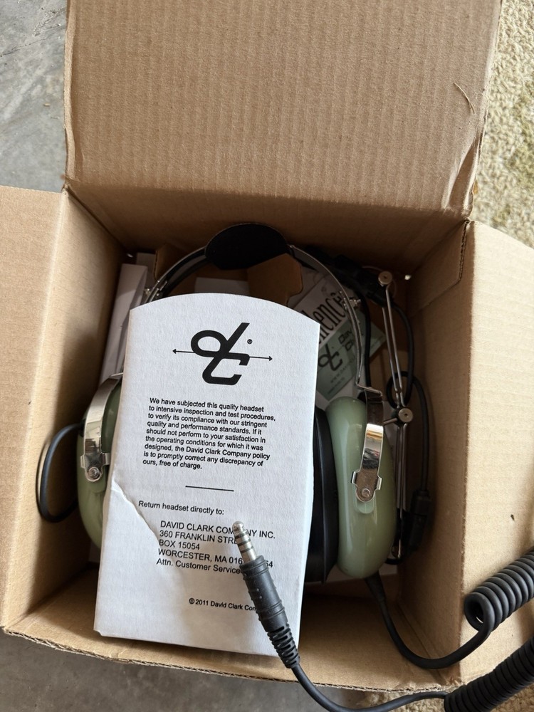 David Clark Aviation Headset 40411G-13
