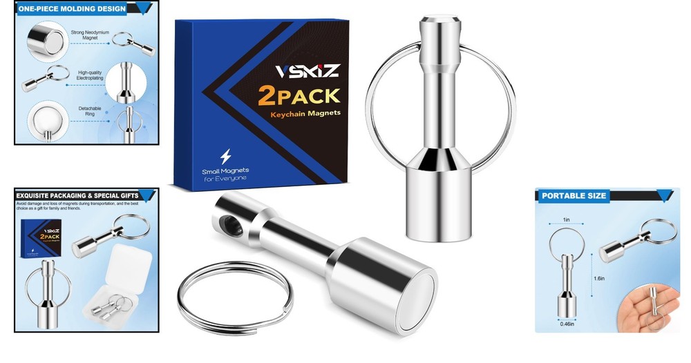 Portable Pocket Magnet Keychain - Essential Tool for Precious Metal Testing