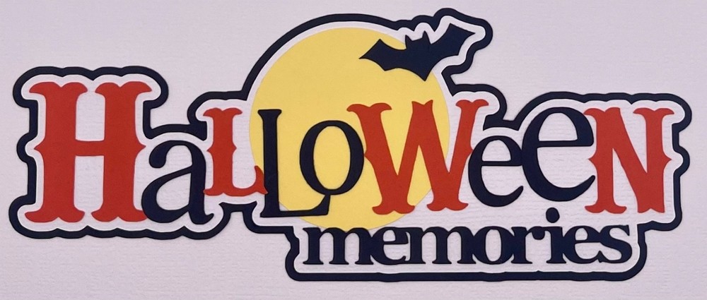 Halloween Memories - Paper Piecing Scrapbook Embellishment Die Cuts