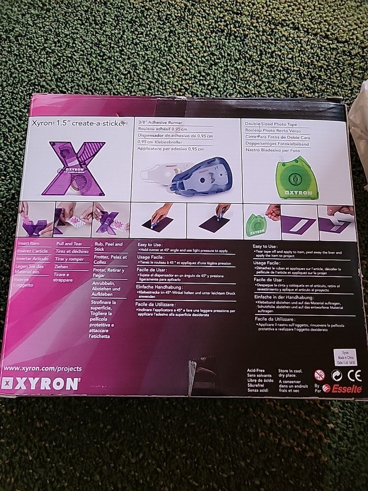 XYRON 150 CREATE A STICKER Essential Tool Value Pack Adhesive Tape Scrapbooking