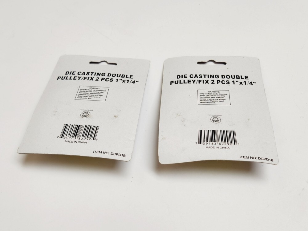 Die Cast Double Pulley Fixed Eye 4pc