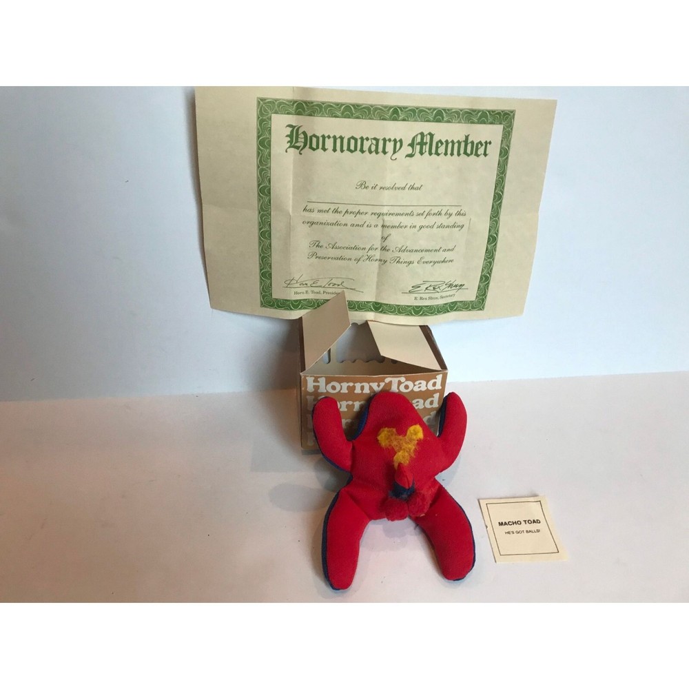 Vintage Mature Horny Toad MACHO TOAD Adult Gag Gift Toad Ranch 1976 Original Box