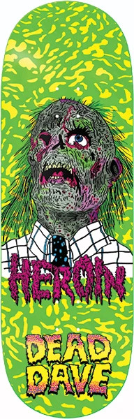 Heroin Dead Dave Dead Head Skateboard Deck 10.12" Pro Model Shaped Deck