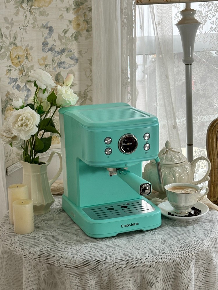 20 Bar Blue Empstorm Espresso Grinding Integrated Semi-automatic Coffee Machine