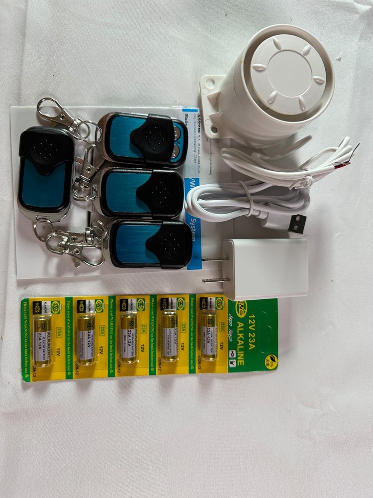 D1D9 White Dual Passive Infrared Detector Home Security Alarm System