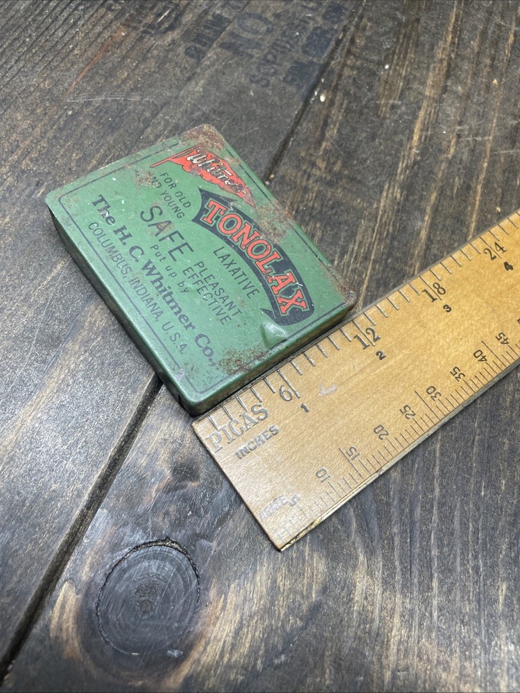 Vintage Original Tonolax Tin Laxative