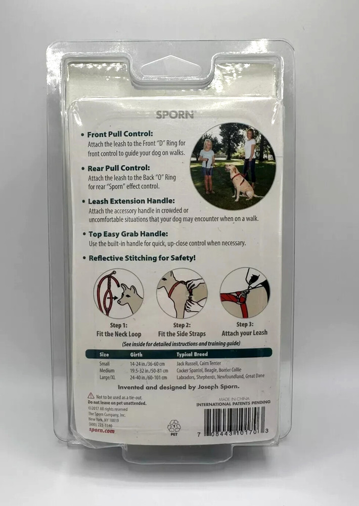 Sporn Ultimate Control Harness Black Small 14-24 in