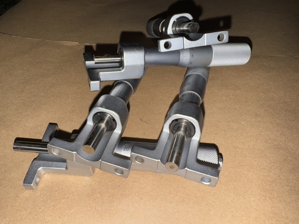 Micrometer Heads 5pcs Linear Stage with Perpendicular Mounts.