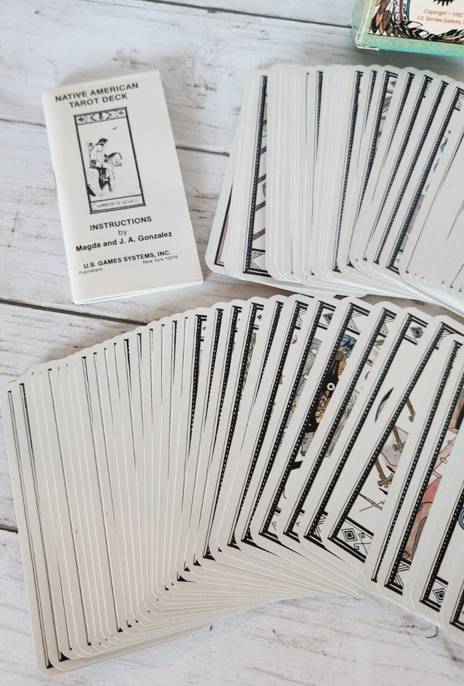 1982 Native American Tarot Card Deck Booklet Instructions